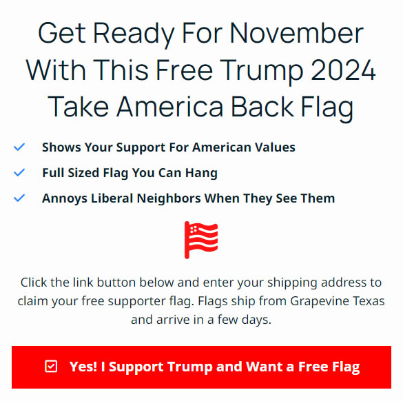 Free Donald Trump Flag!