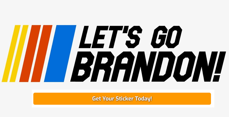 NASCAR Let's Go Brandon Bumper Sticker